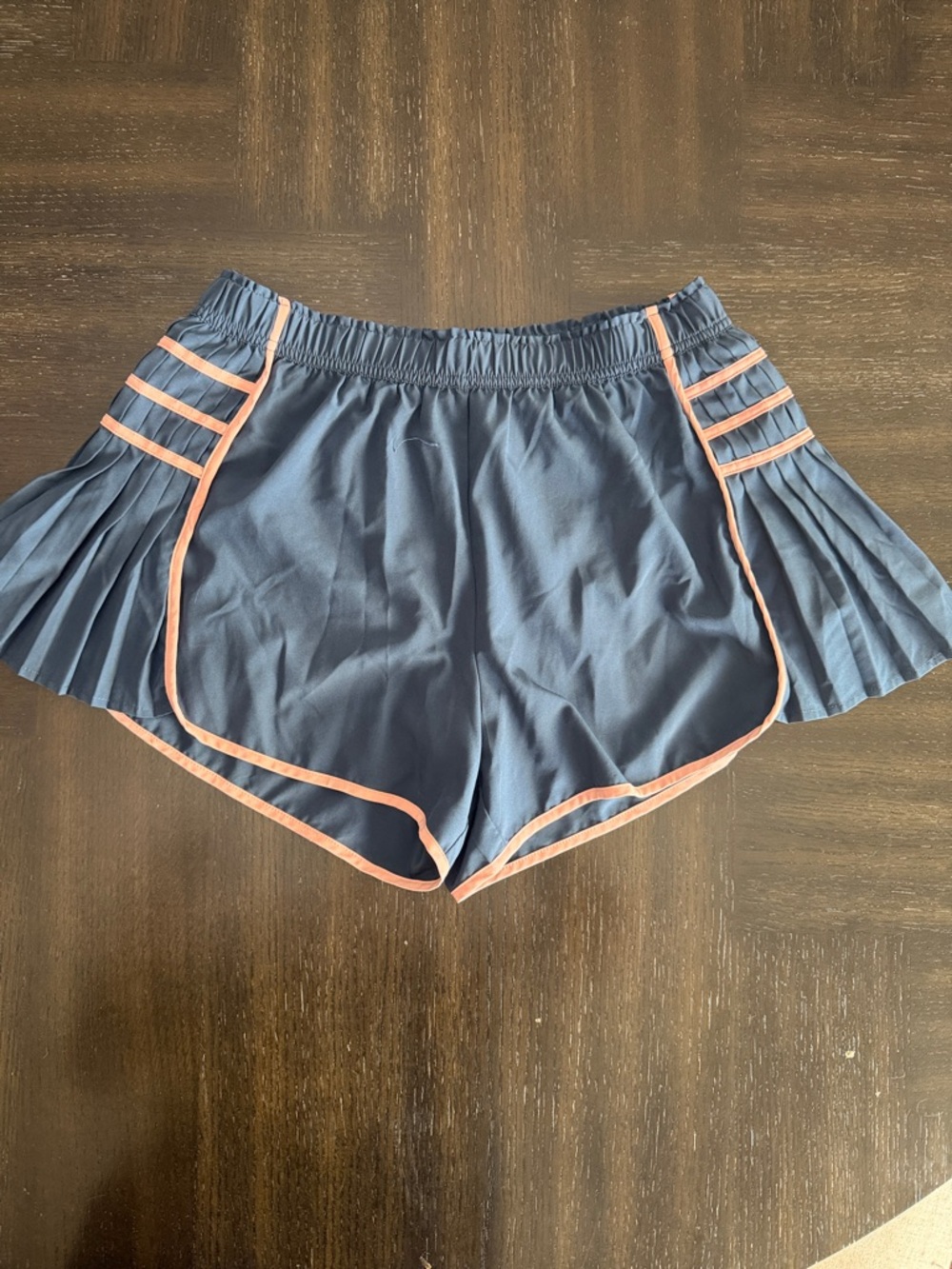 Amazon Navy Athletic Shorts with Pink Trim